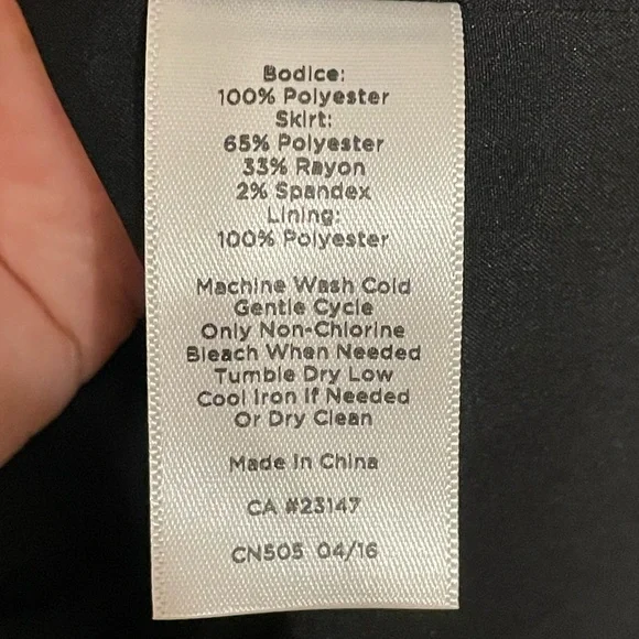 Talbots Black & White Polka Dot Dress Sz 12P - Picture 8 of 14